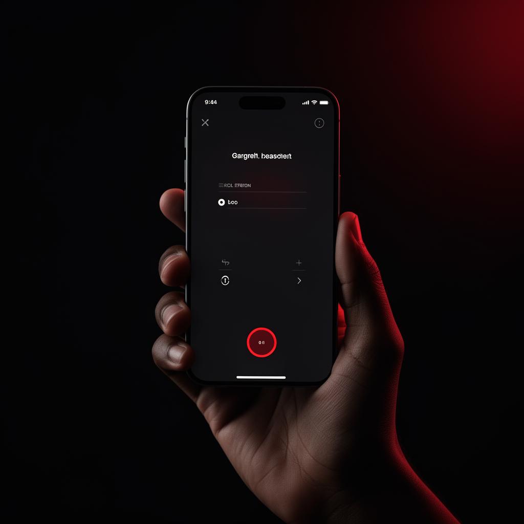 SOMweb mobile interface controlling a garage door